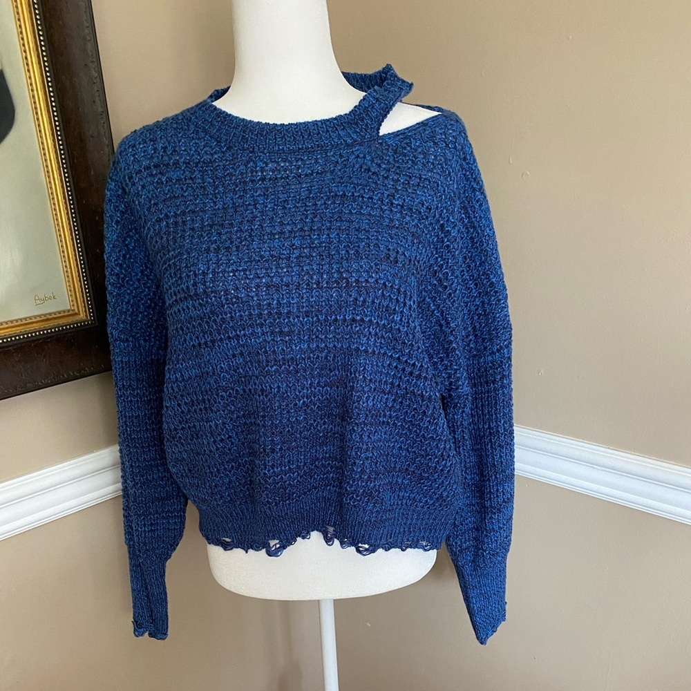 Distressed sweater